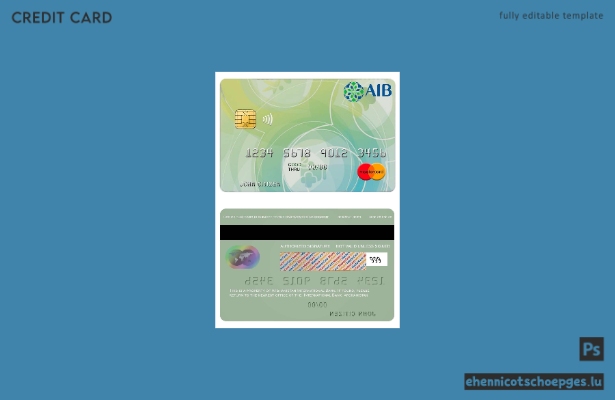 Beispielvorschau der Mastercard der Afghanistan International Bank
